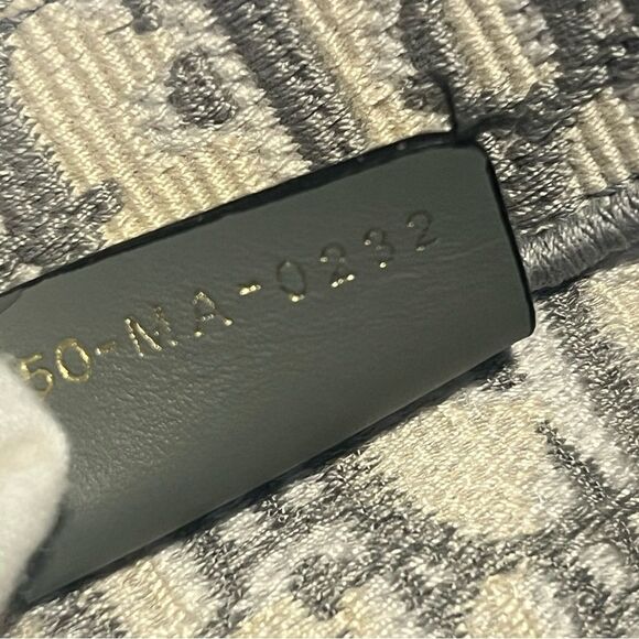 CHRISTIAN DIOR MEDIUM BOOK TOTE ECRU WHITE AND GRAY OBLIQUE EMBROIDED W/ COA - Picture 10 of 10